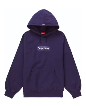 Supreme Box Logo Hooded Sweatshirt Purple (FW23)