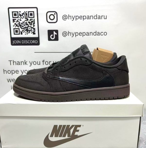 Travis Scott x AJ 1 Low Velvet Brown - Image 2