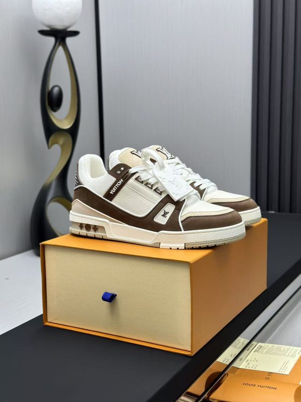 LV Trainer Sneaker Brown Beige - Image 5
