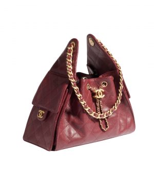CC The 25 Bag with Gold-tone Metal Burgundy
