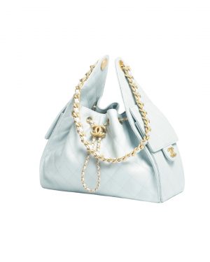 CC The 25 Bag with Gold-tone Metal Light Blue