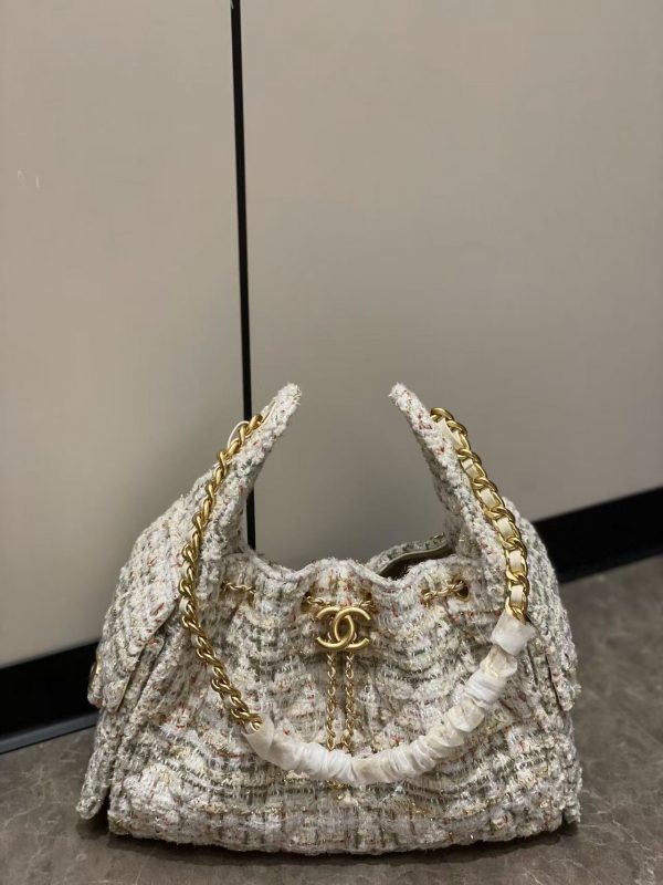 CC The 25 Bag with Gold-tone Wool Tweed - Image 5