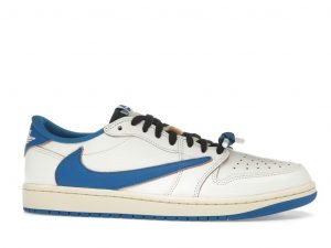 FRAGMENT x Travis Scott AJ 1 Low Sail Military Blue